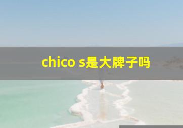 chico s是大牌子吗